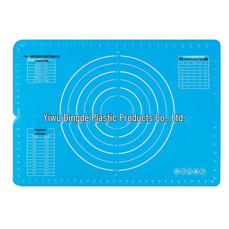 Food-Grade Thickened Silicone Kneading and Baking Mat