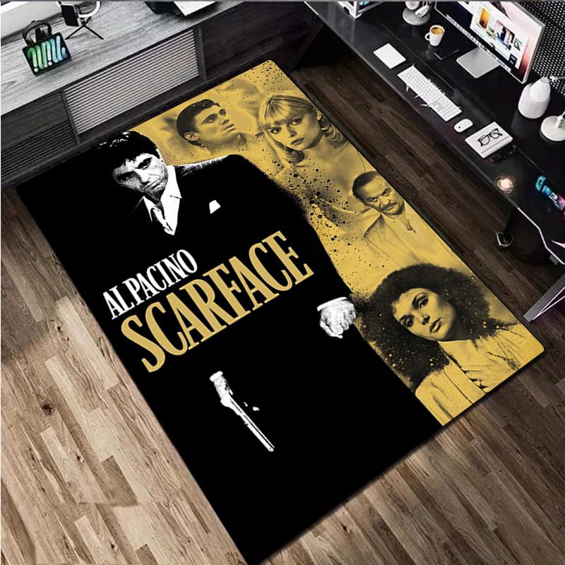 Scarface Rug - Home carpet Office Decorative Carpet For Living Room Bedroom Door Mat Floor Rug Computer Chair Area Rug