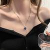 Discoloration Love Pendant Necklace Fashion Women Thermochromic Mood Monitor Heart Pendant Necklaces Stainless Steel Chain Necklaces Jewelry Gift