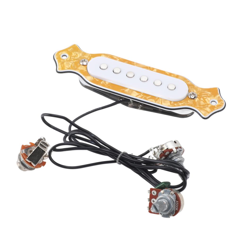 6 St  Single Coil Pickup Prewired Electric Guitar Pickup Replacement with Volume and   Controls