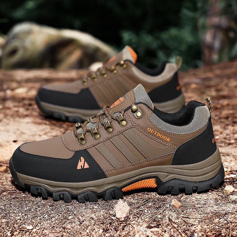 New men's spring and autumn hiking men's shoes walking sports shoes rubber new casual non-slip outdoor men's travel shoes