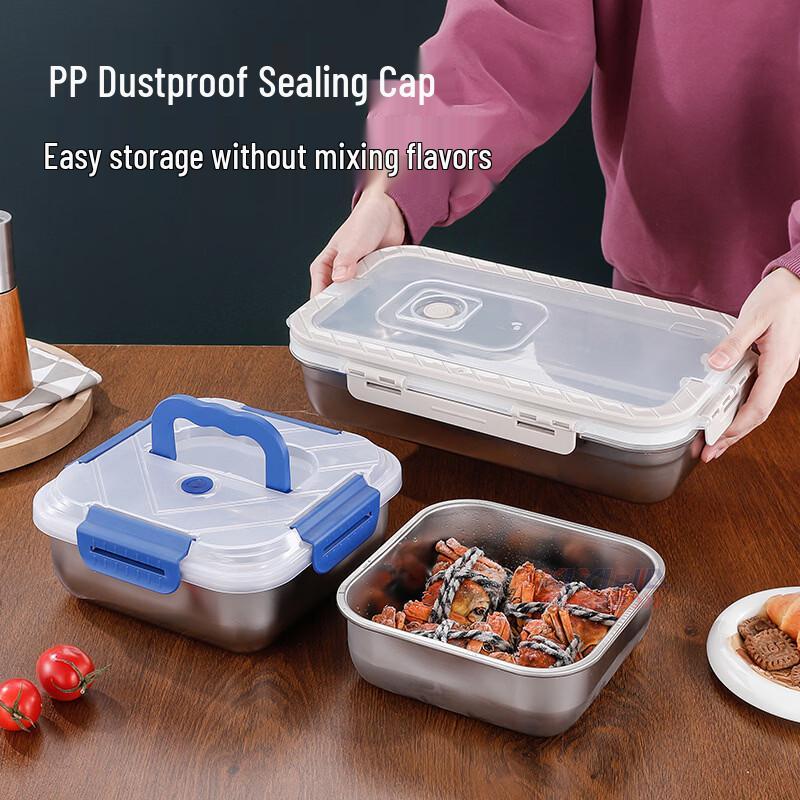 ZISIZ 316L Stainless Steel Lunch Box with Handle