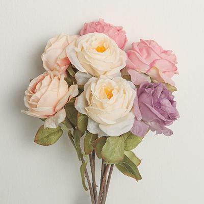 50CM Romantische simulierte Scorched Edge Rose Silk Künstliche Rosen Künstliche Blumen