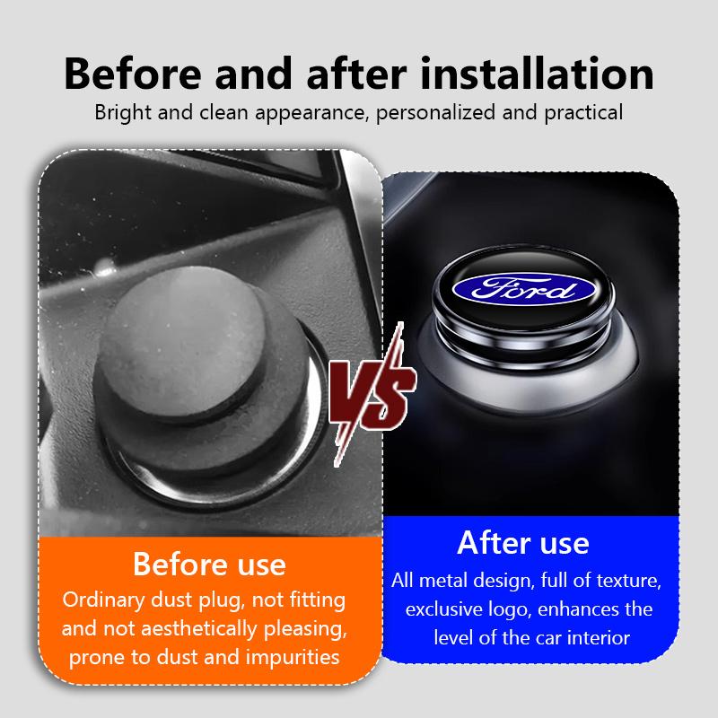 For Ford Car Cigarette Lighter Cap Dust Proof Cover Auto Accessories Escape Ecosport Fusion Explorer Expedition Taurus CVY1