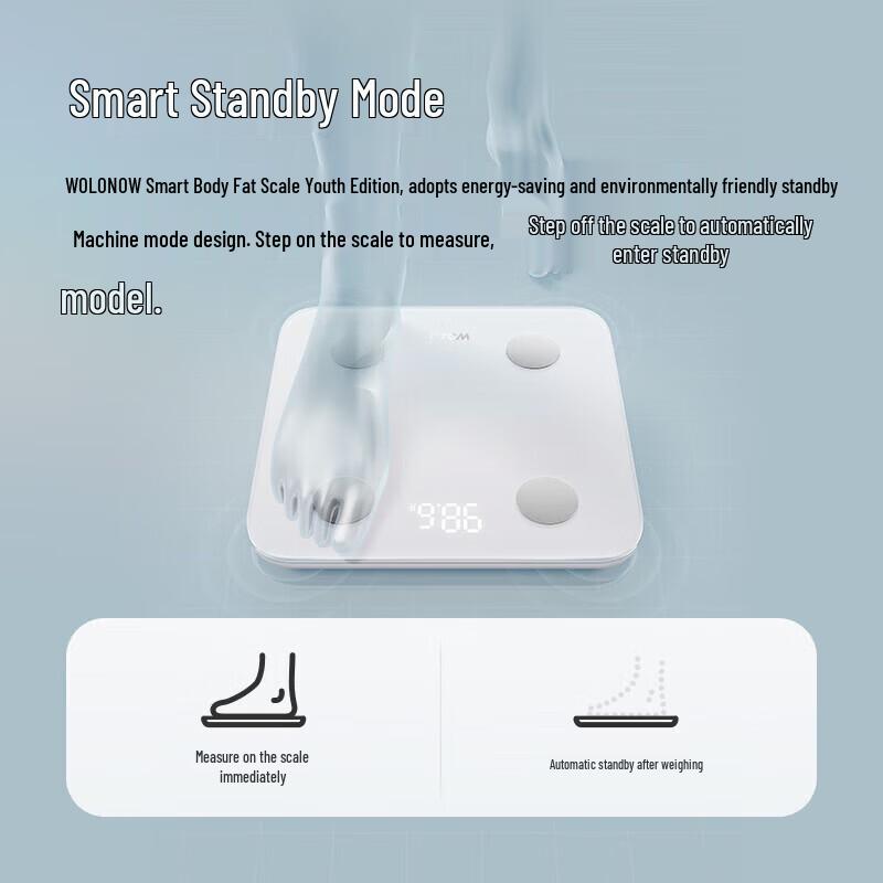 WOLONOW Smart Rechargeable Body Fat Scale (CN version)