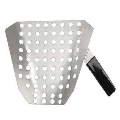 Popcorn Scoop Ergonomic Single Handle Stainless Steel Fries Scooper with Holes for Movie Theater