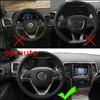 Steering Wheel Trim Cover Decor for for 14-20 Jeep Cherokee Grand Cherokee Black