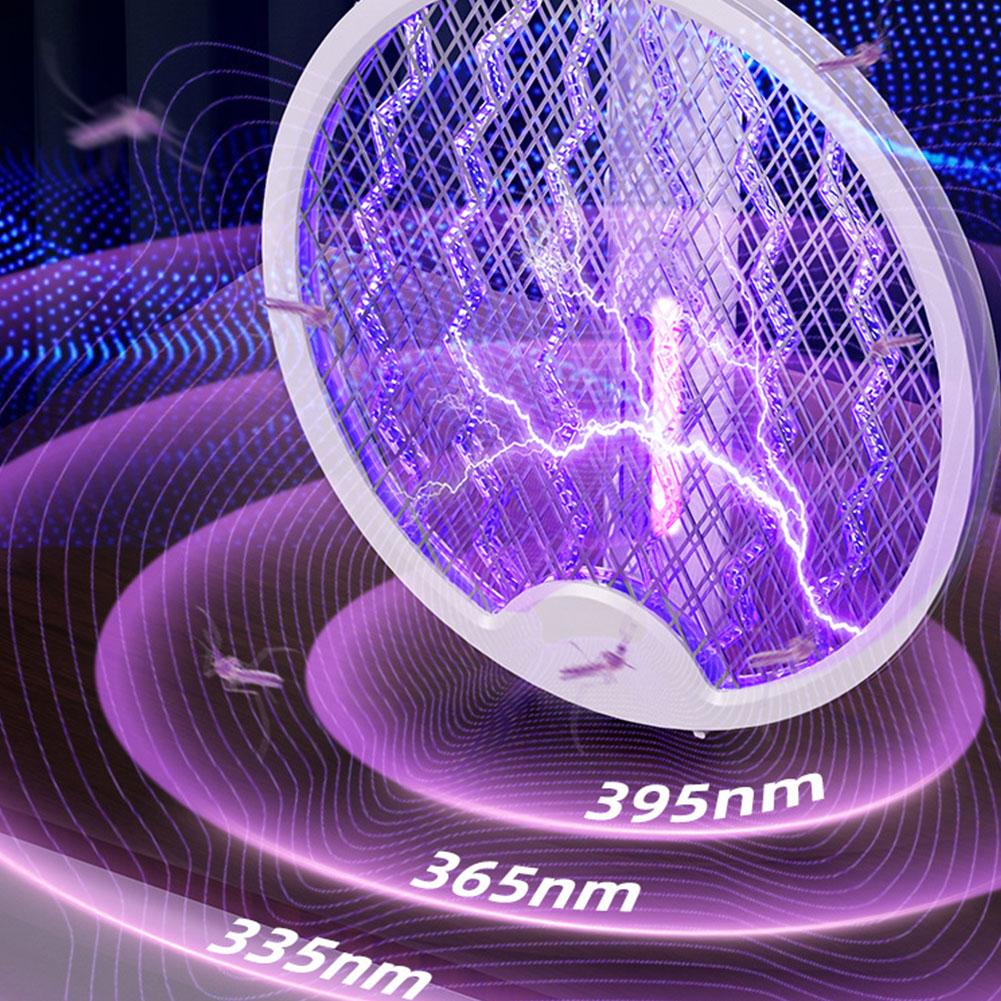 3000V UV Light Mosquito Swatter USB Rechargeable Electric Mosquito racket Mosquito killer Repellent Fly Swatter Fly zapper