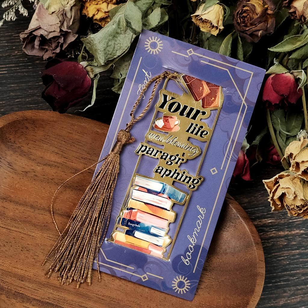 Fortschrittlicher Textur-Metall-Motivations-Lesezeichen, Exquisites Geburtstagsgeschenk-Lesezeichen für Schüler