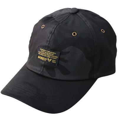 Military Tag 6 Panel Cap Baseball Cap Men Low Cap Free Size Black Camo Glt-av005