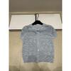 Summer Style Women's Short Sleeve Knit Cardigan – Round Neck, Single-Breasted, Versatile Fashion