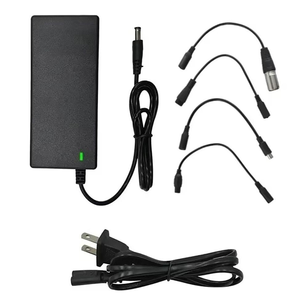 1Set US/EU/UK Plug Electric Scooter Power Adapter AC 100-240V DC 42V 2A Electric Scooter Accessories Black Charging Converter
