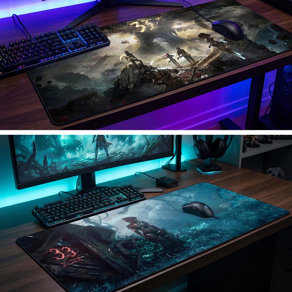 Tappetino Mouse per Tastiera Gamer Hot Game Clair Obscur Expedition 33 30*80/30*60cm Tappetino Mouse per Gamer Grande Tappetino per Scrivania PC Accessori Gaming