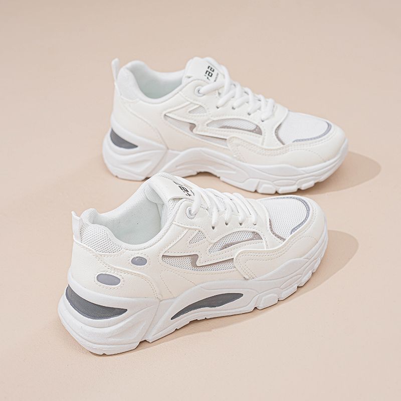 2025 spring women's shoes new breathable mesh shoes children's versatile platform sports shoes casual dad shoes women's trendy shoes