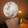 1pc Projector-equipped Moon Lighthouse Night Light with A Sensitive Human Body Sensor Switch and Always-on Function That Can Be Set At Will