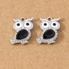 10pcs Cute Animal Charms Crystal Owl Pendants for Jewelry Making DIY Necklace Earrings Bracelet Accessories Supplies