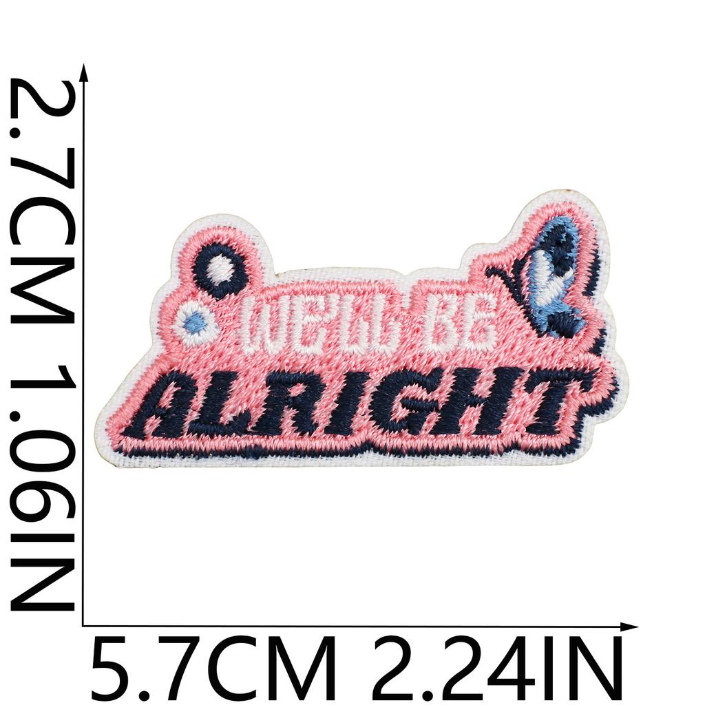 Encouragement Embroidery Cloth Sticker Bag Dress Inspirational Sun Embroidery Patch Positive Energy Patch Sticker Love Heat Transfer