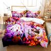 Hell’s Paradise Jigokuraku Bedding Set Duvet Cover + 2 Pillowcases Dark Edo Samurai Gabimaru Botan Demon Flower Horror Anime