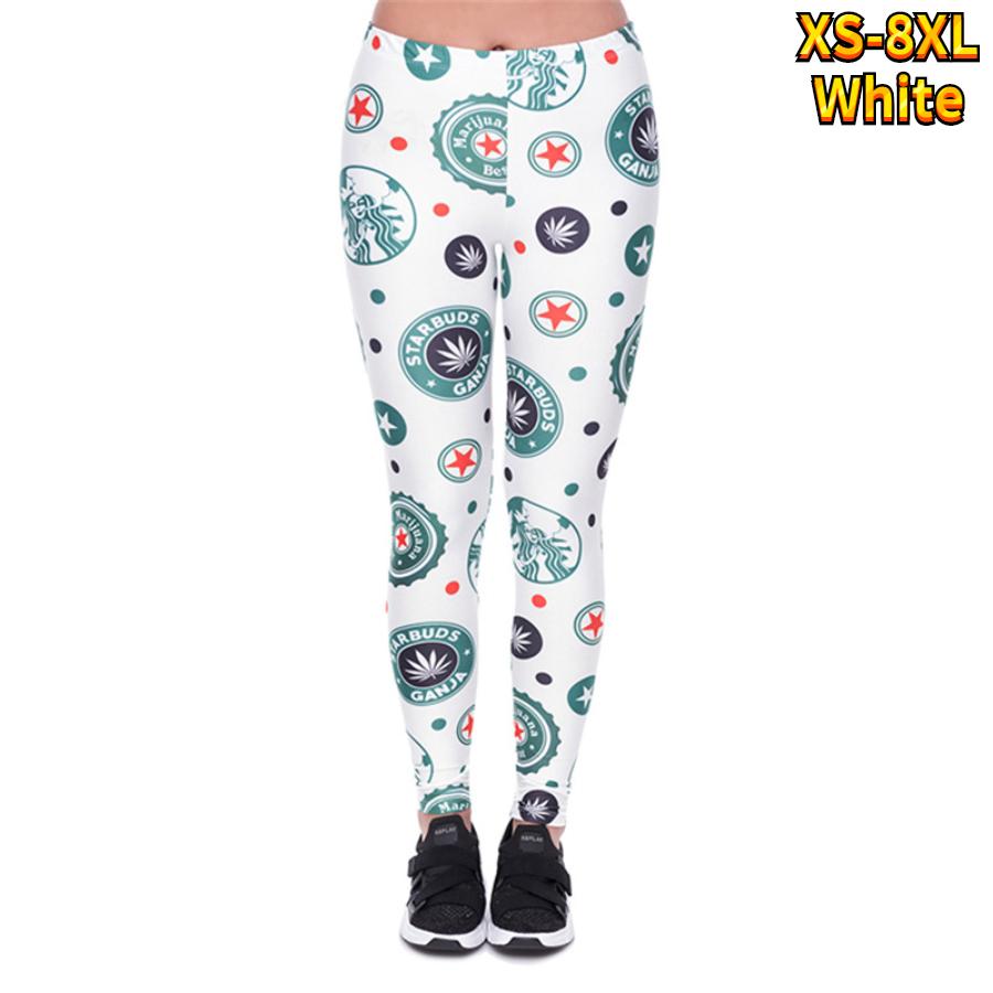 

Жіночі легінси для йоги з принтом рожевого кокосового дерева, що розтягуються, штани для фітнесу, бігу, тренажерного залу, спортивні активні штани 8XL білий