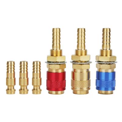 Adattatore per gas raffreddato ad acqua M8 Connettore rapido Strumento di montaggio Torcia per saldatura MIG