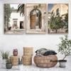 Spanish Architecture Puglia Village Photography Poster & Prints Green Leaf Indoor Plants Painting Decor Boho Picture Home Decor