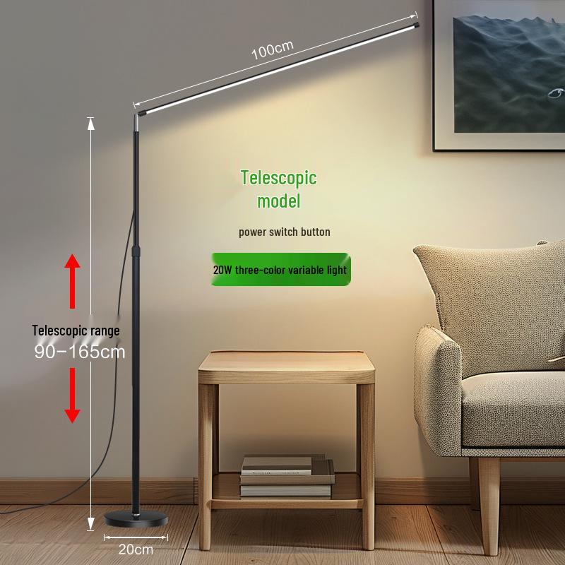 LED Super Bright Floor Lamp for Living Room, Bedroom, and Study - Eye Protection, Ambient Light, T98 Model