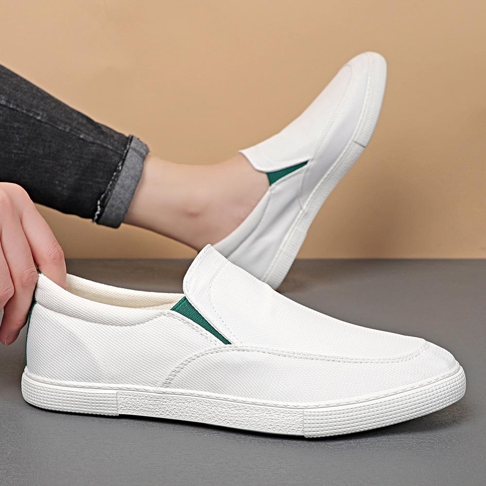 Mode Neue Herren Canvas Schuhe Mode Freizeitschuhe Slipper Low Top Designer Loafer Schuhe Sommer Flache Atmungsaktive Sneaker BD24062