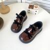 Double Bow Patent Leather Children Girl Performance Comfortable Soft Sole Leather Shoes