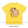 Women's Anger Issues Printed T-Shirt 100% Cotton Oversized Edgy Graphic Tees for Men Summer Tops Punk Streetwear