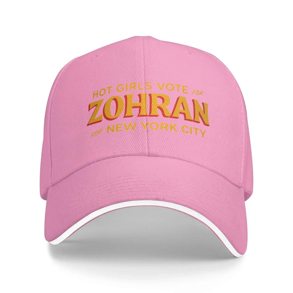 Hot Girl Vote for Zohran for New York City Baseball Cap Unisex Men Custom DIY Summer Casual Outdoor Gym Sun Visor Baseball Caps