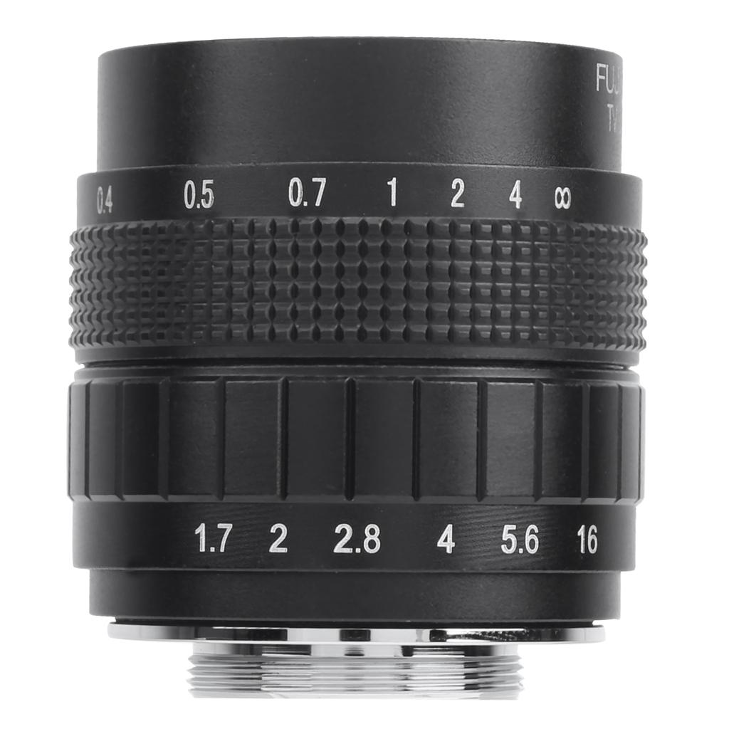 35mm F1.7 C Mount Television TV Film Fixed Focus Mirrorless Camera Lens Accessory