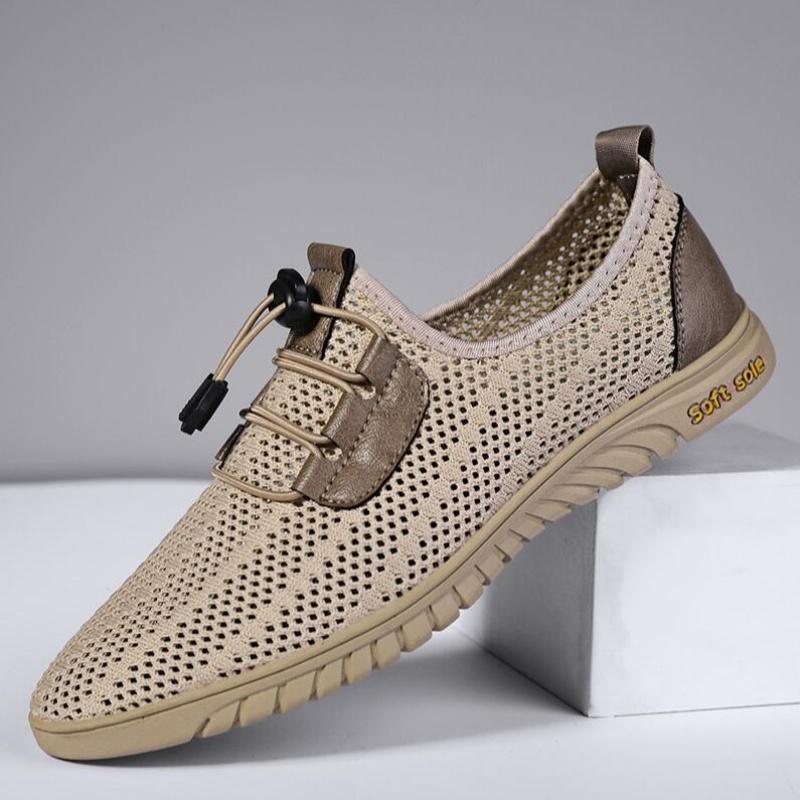 Summer Breathable Casual Men Shoes Business Mesh Dress Shoes Men Sneakers Soft Flats Hot Sale Summer Casual Shoes Moccasins