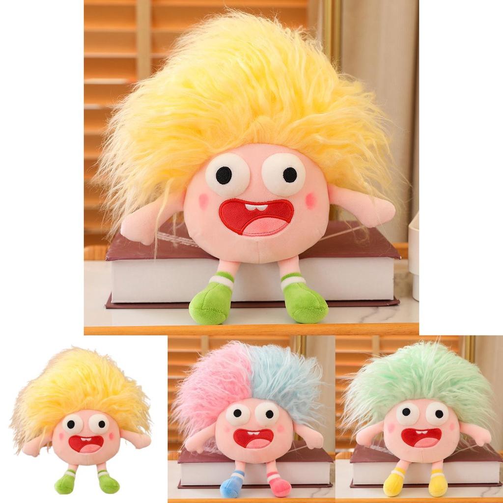 Funny Plush Toy With Big Eyes And Fluffy Hair Perfect For Diy Ugly Dolls In Stock