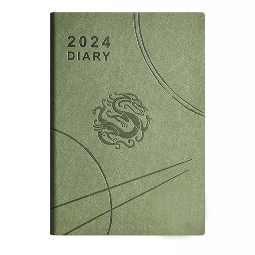 (Logo Can Be Engraved) A5 Leather Business Schedule, 365-day Daily Planner, Study Plan, Time Management Manual, Ledger, Notepad