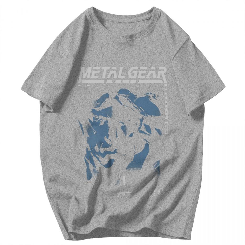 Men T Shirt Metal Gear Solid Gray Fox Fans Gifts Idea Y2K Graphic Short Sleeve Unisex Clothing T Shirts