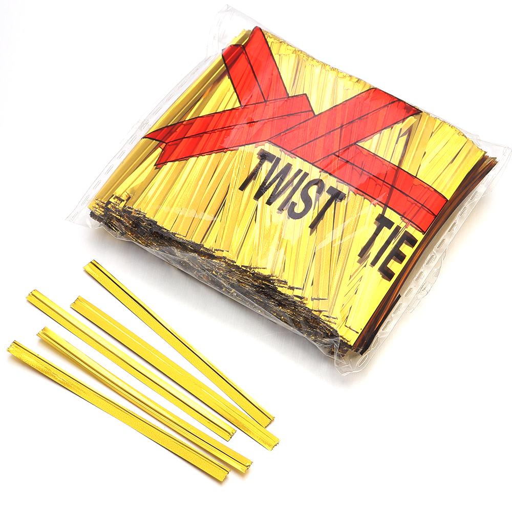760Pcs Plastic Iron Twist Tie Colorful Multi-Size Wire Sealing Binding Wire for Candy Lollipop Cookies Food Gift Party Packaging