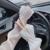 Fashion 8 Pearl Light Silk Summer Sunscreen Sleeves: Breathable, Loose Ice Silk Arm Covers for Women