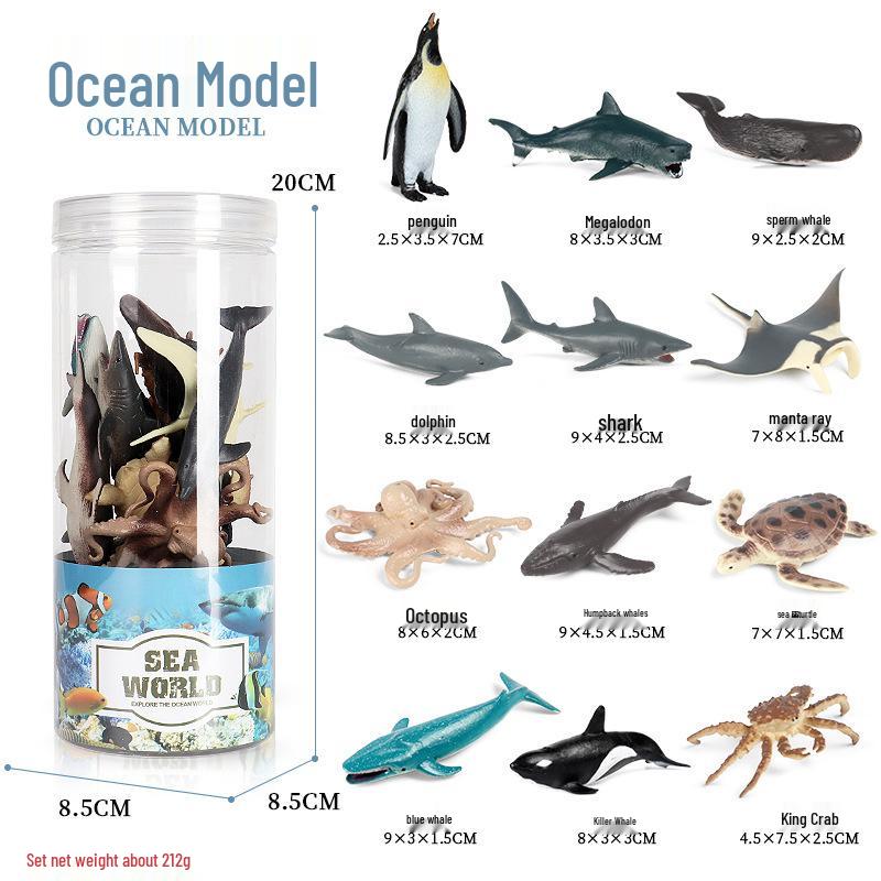 Realistic Arctic Animal Models Toys: Polar Bear, Beluga, Seal, Wolf, Snow Leopard, Penguin