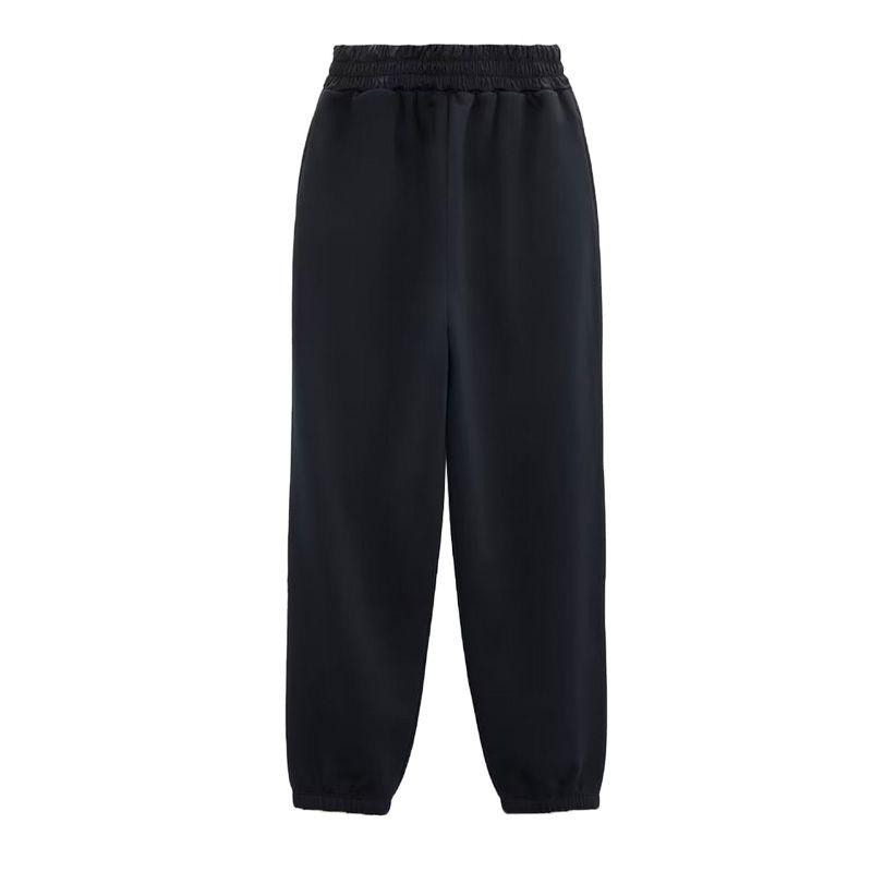 

Свитер Весна Текст Высокая посадка Отделка Джоггеры Вышивка Sea Blue Sweater Pants L