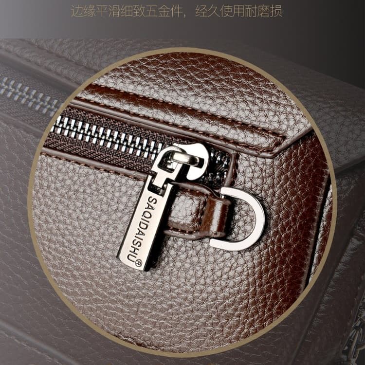 Men's Lychee Pattern Business Clutch Bag