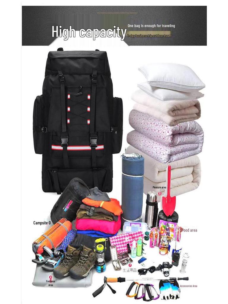 130L Εξαιρετικά Μεγάλο Αδιάβροχο Ταξιδιωτικό Σακίδιο Πλάτης για Άνδρες - Ιδανικό για Πάπλες, Αποσκευές, Υπαίθρια Αθλήματα και Ορειβασία.