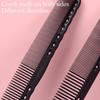 Static Free Resin Hair Comb For Precise Flat Top Cut Smooth Design Suitable For Most Hair Types