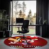 Custom Name Rayman Printed Round Rug Carpet Chair Rug Area Rug Entryway Doormats,for Office Chair Living Room Bedroom Kitchen Room.