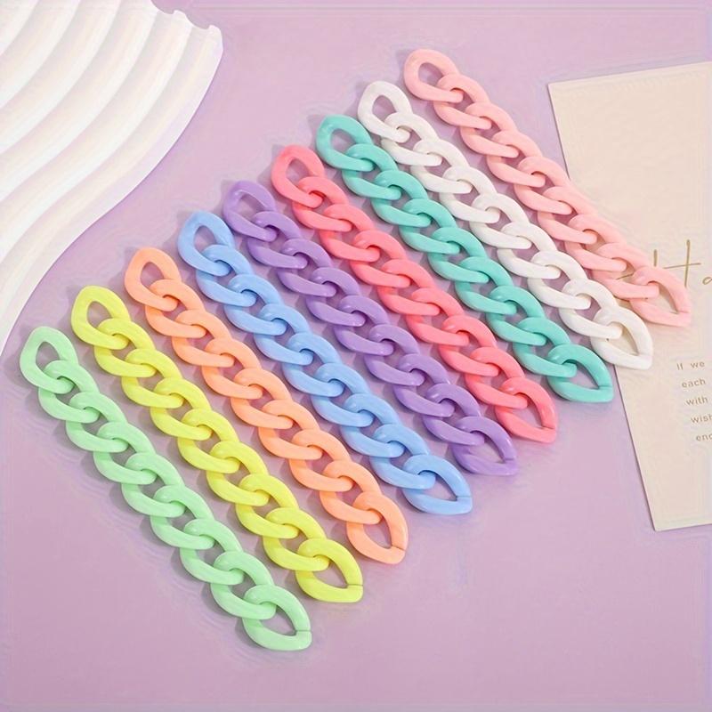 25 ks/balení 17*23 mm barevné makronky s twisty, korálky, spona pro diy módní náhrdelník, telefon, tašku, řetízek, výrobu šperků, dekorativní doplňky