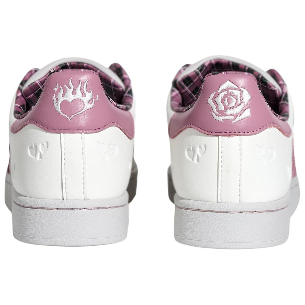 Adidas Originals Superstar 2 Día de San Valentín Edición Limitada Cómodas Clásicas Zapatillas Deportivas Unisex Blancas Moradas KZ7157