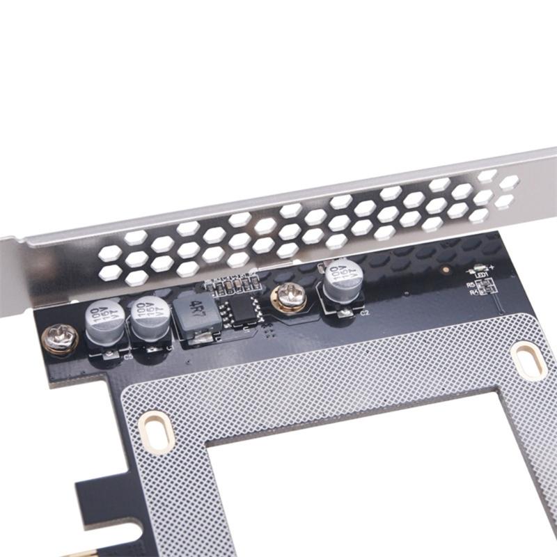 Metal PCIe 4.0U.2 Adapter Card Supporting 32Gbps Data Transfer Ssds Connectors for PC Builds Metal Constructions