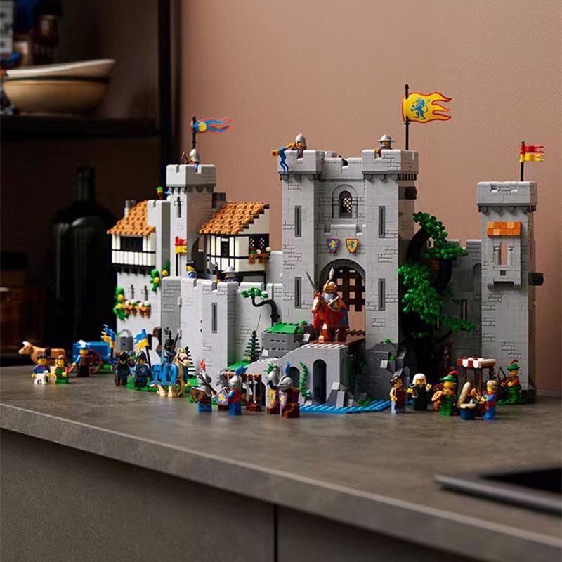 85666 Medieval Architecture Wind Lion King Lion Knight’s Castle Building Block Assembling Toy 61288