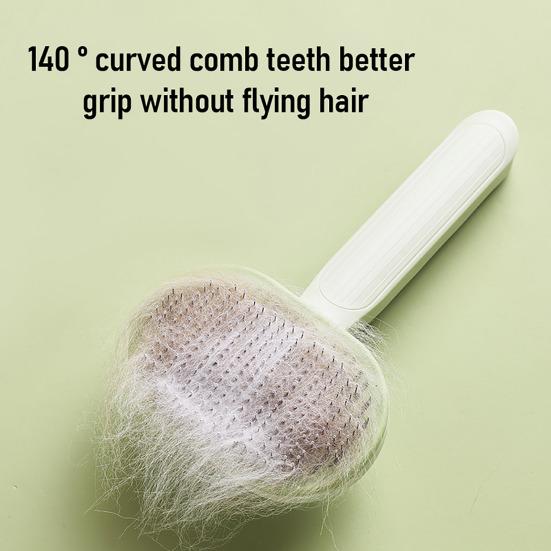 Pet Brush for Shedding Self-Cleaning Grooming Brush Cat Shedding Comb Removes Loose Fur for Long Short Hair Dogs Cats
