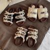 Single Shoes, Double-button Shoes, One-piece Thick-soled Lazy Slippers, Women's Shoes