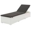 Day and Night - Day and Night Lounger with White Synthetic Rattan Cushion